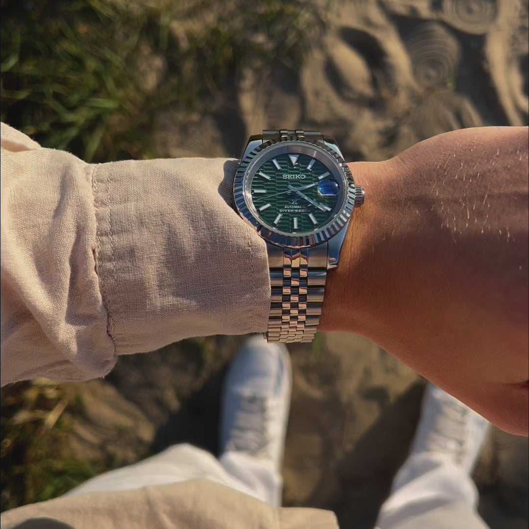 DATEJUST GREEN MOTIF