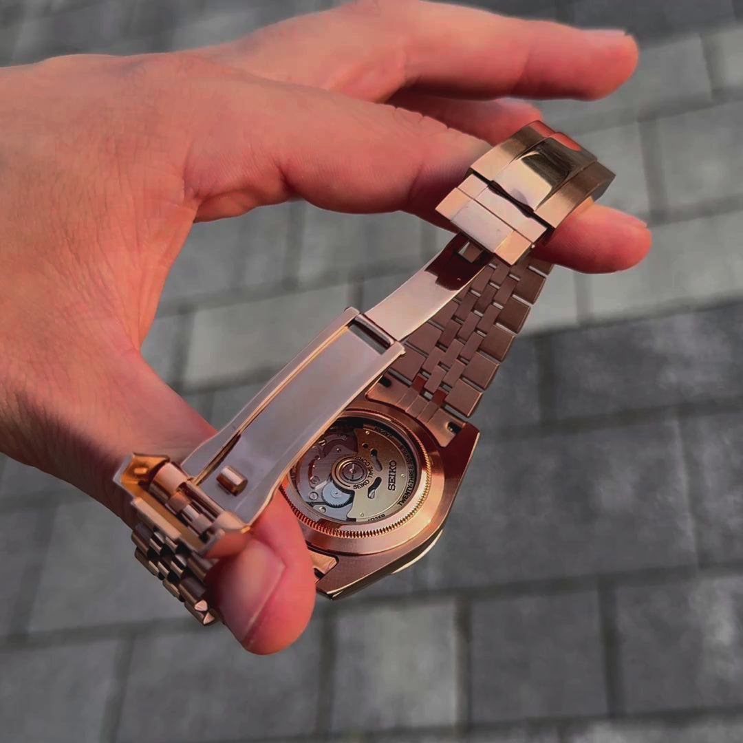 DATEJUST ROSÉ GOLD GREEN PALM