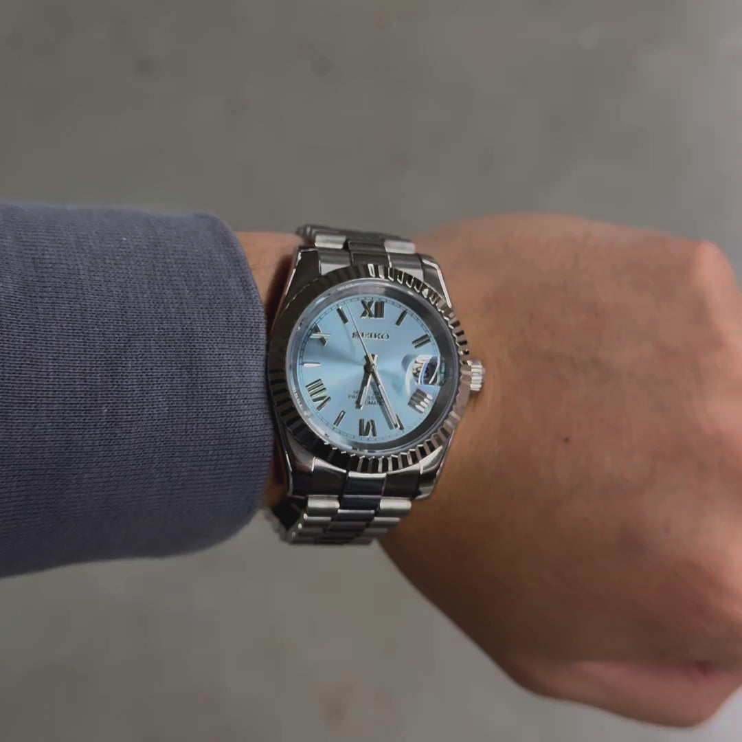 DATEJUST LIGHT BLUE ROMAN